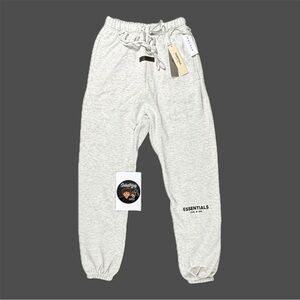 Fear Of God Essentials Light Oatmeal SS22 Cuffed Sweatpants